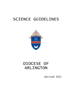 Science - Diocese of Arlington