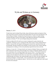 Wylda and Waluna go to Germany