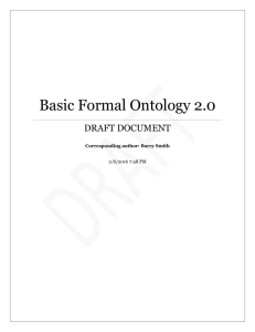 Basic Formal Ontology 2.0