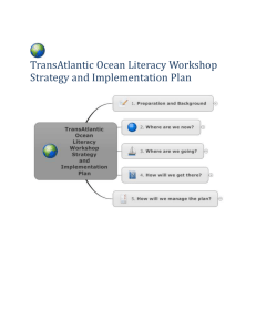 TransAtlantic Ocean Literacy Workshop Strategy and