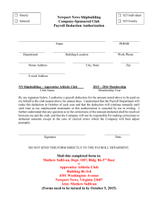 2015-16 Apprentice Athletic Club Payroll Deduction