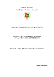 SENEGAL GAFSP Proposal - English version