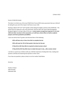 9th Grade Parent EOC Letter