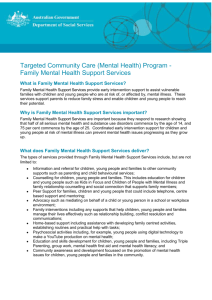 Family Mental Health Support Services
