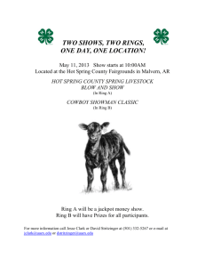 BLOW AND SHOW - Arkansas Junior Cattlemen`s Association
