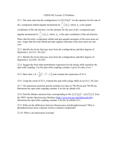 CHEM 442 Lecture 22 Problems 22