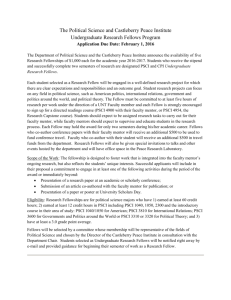 UNT Undergraduate Research Fellowship Proposal The Political