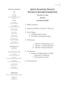 Joint Academic Senate Student Affairs Committee
