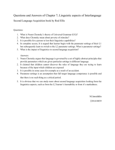 7 Linguistic aspects of interlanguage (QnA)