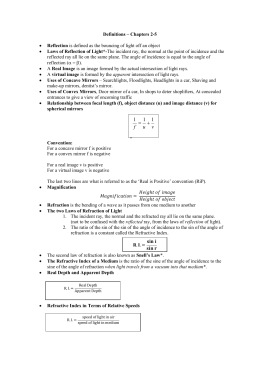 Science 8 – Optics Lesson 12 – Reflection Worksheet Answer Key