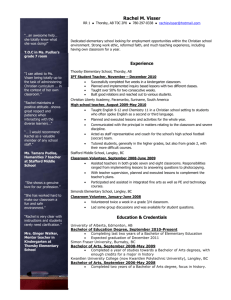 resume – education, april 2011