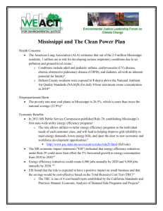 Mississippi and The Clean Power Plan