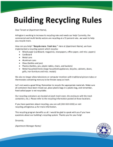 Recycling Rules Tenant Letter