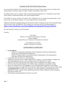 the invitation - George Mason University Forensics
