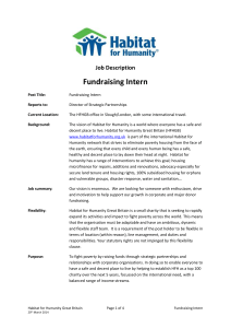 HFH Fundraising Intern JD Aug 2014