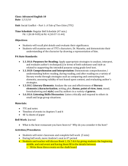 A tale of two cities summary book 2 chapter 1