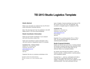 ACM formatted Logistics document template