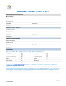 Infrastructure RFA Template 2015