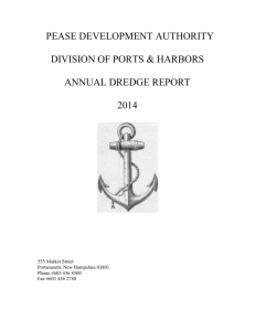 2014 annual dredge report - New Hampshire Division of Ports and
