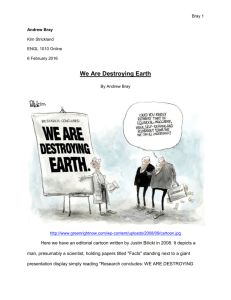 We Are Destroying Earth