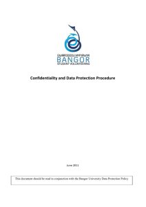 Confidentiality and Data Protection Policy