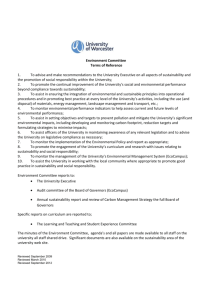 Environment Committee Terms of Reference