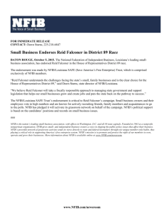 Read the Press Release here - Reid Falconer for Louisiana State