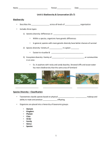 Note Packet - Mrs. Watson`s Science Class