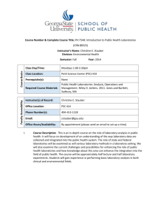 PH7540-Intro to Public Health Lab