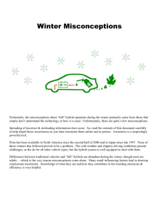 Winter Misconceptions