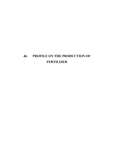 Profile for Organic Fertilizer Processing Plant