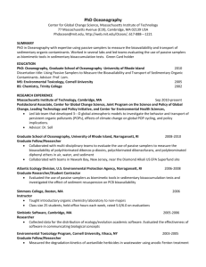 Resume-Oceanography - Hawaii Institute of Geophysics and