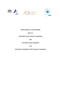 - Australian Energy Regulator