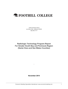 Radiologic Technology Program Report For
