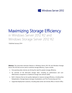Maximizing Storage Efficiency in Windows Server