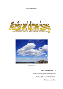 Weather and climate change