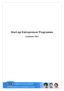 Start-up Entrepreneur Programme