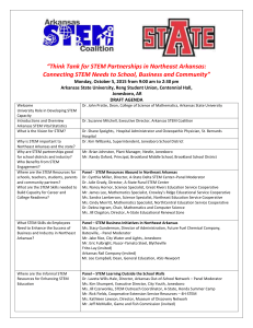 2015 Oct 5 ASU STEM Think Tank Draft Agenda