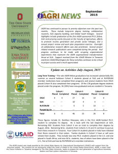 July 2015 - College of Food, Agricultural, and Environmental Sciences
