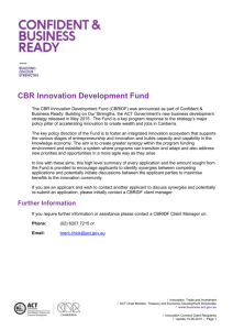 CBR Innovation Development Fund