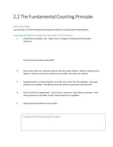 2.2 The Fundamental Counting Principle