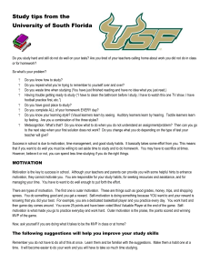 Study Tips from USF