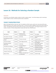 Grade 7 Mathematics Module 5, Topic C, Lesson 16
