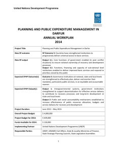 PLANNING AND PUBLIC eXPENDITURE mANAGEMENT IN