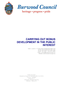 carrying out bonus development in the public