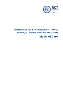 (RACC) Model of Care