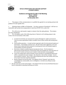 WG3 Agenda and Guidance _ ESTEC_ Nov_ 2014