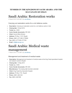Saudi Arabia: Fuels