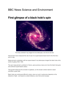 First glimpse of Black Hole`s spin