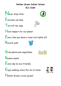 Nether Green Infant School Eco Code